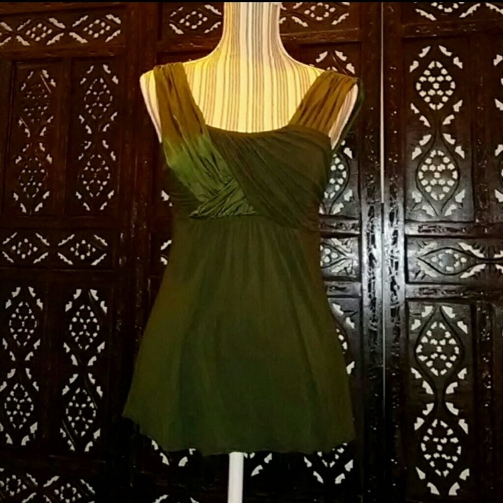 Matty M - Olive Green Twist Top